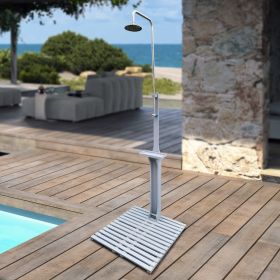 Outdoor Garden Pool Shower with Chassis Board for Swimming Pool, Patio, and Terrace Use