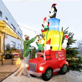 LED Lighted Santa Courtyard Decoration for Outdoor Christmas Display