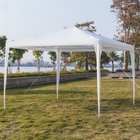 3×3 m White 4-Sided Spiral Tube Cooling Shed with Two Doors, Ventilated Outdoor Shelter for Heat Reduction and Airflow