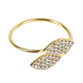 12-Piece Handmade Rhinestone Napkin Ring Set with Decorative Buckle, Elegant Wedding & Dinner Table Decor