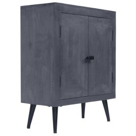 vidaXL Solid Mango Wood Sideboard Cabinet, Compact Storage Unit 23.6×11.8×29.9 in with Natural Finish