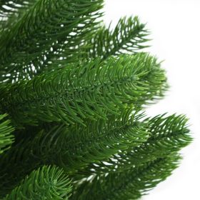 vidaXL Faux Christmas Tree with Lifelike Green Needles, 210 cm Tall for Natural-Looking Holiday Decoration