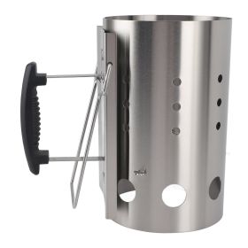 Stainless Steel Chimney Charcoal Starter, Portable and Efficient Barrel for Barbecue, Camping, and Picnic Grilling