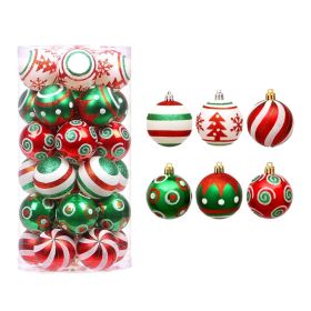 6 cm Shatterproof Christmas Ball Ornaments, 30-Piece Set for Tree Decoration, Holiday Celebrations, Weddings, and Parties