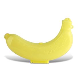 Cute Banana Protector Box Lunch Container, Durable Fruit Storage Case in 3 Colors for Travel and School