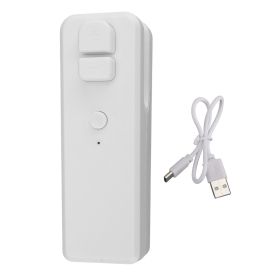 Rechargeable Mini Bag Sealer with Cutter, 400 mAh Portable Magnetic Heat Sealer for Snack Plastic Bags (White)