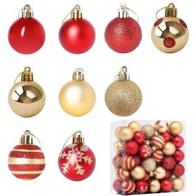 50-Piece 4 cm Shatterproof Christmas Ball Ornaments, Electroplated Hanging Decorations for Tree, Engagements, Anniversaries, and Parties