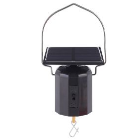 Solar-Powered Eco-Friendly Motorized Wind Chime Ornament with Rotating Motion