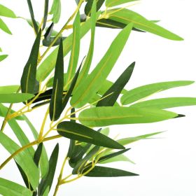 vidaXL Artificial Bamboo Plant with Pot, Green, 150cm for Home and Office Decor
