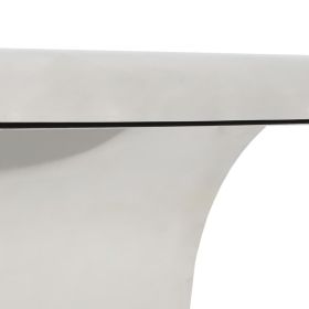 vidaXL Stainless Steel Pool Fountain, 19.7 × 11.8 × 23.6 in, Grade 304