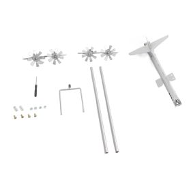 Aircraft Wind Sculpture Stainless Steel Wind-Powered Rotating Metal Garden Decor