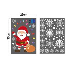 Christmas Glass Static Cling Window Film, Two Mixed Design Bags