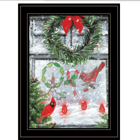 “Christmas Peace” by Ed Wargo, Ready-to-Hang Framed Print with Black Frame