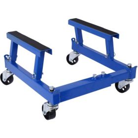 ATV & Motorcycle Engine Cradle Dolly, 1500 lb Capacity Heavy-Duty Engine Mover with Wheels (Blue)