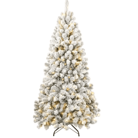6 ft PVC Memory Wire Artificial Christmas Tree with Easy-Shape Branches