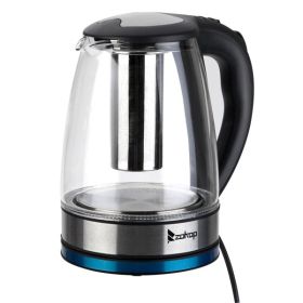 American Standard Electric Kettle 120V 1200W with Filter Screen and Stainless Steel Inner Cover