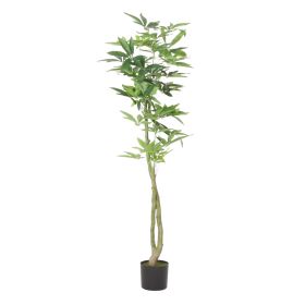 160cm Artificial Pachira Macrocarpa Tree for Home and Office Decoration
