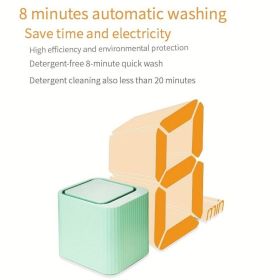 Fully Automatic Mini Washing Machine for Baby Clothes, Underwear & Socks, Compact Portable Washer for Dorm or Small Spaces