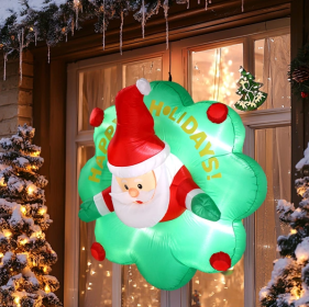 Large Hanging Inflatable Decoration with Built-In LED Lights for Window, Lawn, and Garden Display