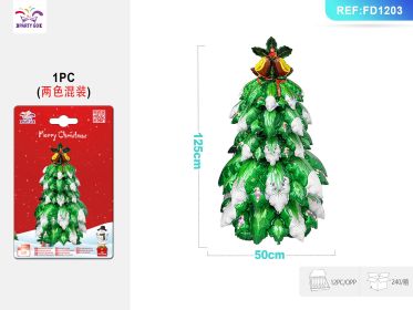 Christmas Assembly Tree Aluminum Film Balloon for Holiday Decoration