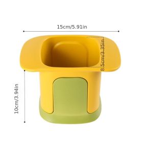 Manual Vegetable Slicer for Carrot, Potato and Cucumber, French Fry and Ham Cutter, Compact Kitchen Prep Tool