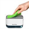 2-in-1 Kitchen Soap Dispenser with Built-In Sponge Holder for Sink Organization
