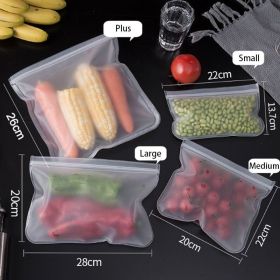 Reusable Food Storage Bags, 4-Count BPA-Free Reusable Freezer Bags for Snacks and Meal Prep