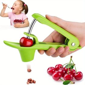 Cherry and Olive Pitter Tool, Manual Pit Remover and Corer for Fresh Cherries, Pies and Cocktail Garnishes