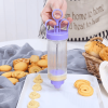 Clear Cookie Press Kit with Discs and Nozzles, Multifunctional Cookie Gun and Cake Piping Tool for Baking