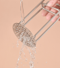 Stainless Steel Potato Masher with Red Handle, Manual Fruit and Vegetable Masher for Kitchen Use