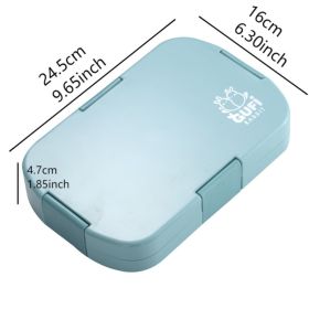 Children’s Compartment Lunch Box, Portable Plastic Bento Box for Students, Microwave-Safe School Lunch Container
