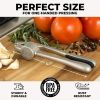 High-Quality Garlic Press with Soft Ergonomic Handle, Heavy-Duty Garlic Crusher Extracting More Clove, Suitable for Nuts and Seeds