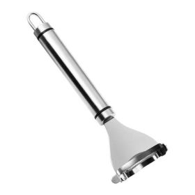 Stainless Steel Corn Planer and Peeler, Manual Corn Cob Remover Tool with Ergonomic Handle for Easy Kernel Cutting