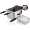 4L Electric Deep Fryer, Stainless Steel Countertop Fryer