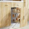 3-Tier Pull-Out Kitchen Wire Basket Organizer, Silver Slide-Out Storage Rack 18.5 x 13.8 x 22 Inches