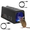 Rechargeable Electric Mouse Trap, Reusable Indoor Rodent Zapper with 1800V High Voltage for Home Pest Control