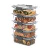 Food Storage Containers Set, 3.2-Cup (5-Pack) Leak-Proof BPA-Free Clear Tritan Plastic