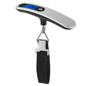 Portable Digital Luggage Scale, 50 kg Capacity with 10 g Accuracy, LCD Hanging Electronic Weight Scale for Travel and Household Use