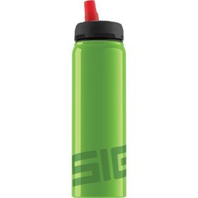 SIGG Active Top Water Bottle, 0.75 Liter Green Reusable Aluminum Bottle for Sports and Everyday Use, Case of 6