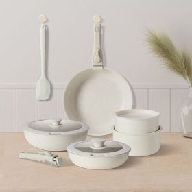 12-Piece Nonstick Pots and Pans Cookware Set, Complete Kitchen Cooking Set for Everyday Home Use