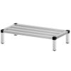VEVOR Aluminum Dunnage Rack, 48'' x 14'' Commercial Floor Food Shelf, 8'' Off The Floor, 1000lbs Capacity Aluminum Storage Rack
