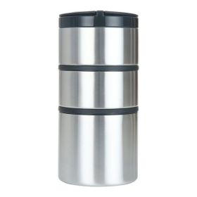 Stacking Stainless Steel Food Jar, 41 oz Reusable Storage Container for Meal Prep, Snacks, or Leftovers