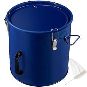 VEVOR Fryer Grease Bucket 8 Gal Oil Disposal Caddy Steel Fryer Oil Bucket w/Rust-proof Coating 30.3L Oil Transport Container w/Lid & Lock Clips Oil Ca
