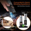 Electric Salt and Pepper Grinder Rechargeable Charging Base Automatic Salt Mill LED Indicator