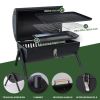 Multifuntional Double Sided Barbecue Grill, Portable Charcoal Grill for Outdoor, Black, 37.5 * 25.5 * 38cm