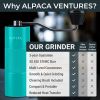 Manual Coffee Grinder Aqua Sky Color Stainless Steel Conical Burr Coffee Grinder Manual with Adjustable Setting Double Bearing Hand Espresso Grinder P