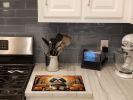 NEW Shih Tzu Fall Glass Cutting Board Decorative Tempered Glass Kitchen Cutting and Serving Board Large Size Chopping Board