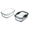 Brilliance Glass Food Storage Containers Set (4-Piece) with Secure Latching Lids