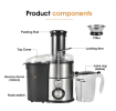 87043565 1100W household centrifugal juicer multi-function electric juicer 2.5L slag cup does not contain BPA fruit and vegetable juice