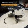 Stainless Steel Dumpling Wrapper Maker and Dough Roller, Handheld Baozi and Cookie Circle Tool for Kitchen Prep